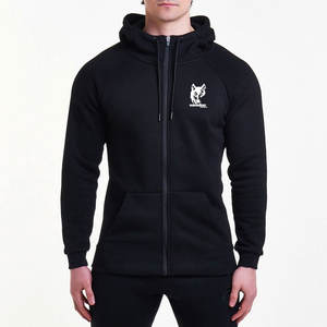 Nuevo diseño básico superventas hombres gimnasio Fitness sudaderas con capucha bajo MOQ venta al por mayor hombres gimnasio Fitness sudaderas con capucha - Product Image 2