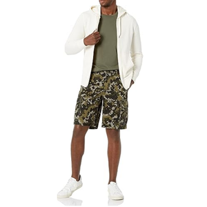 MOQ bajo, pantalones cortos Cargo impresos personalizados, ropa de calle de algodón, estilo Multi bolsillo, ajuste relajado, pantalones cortos cómodos de verano para hombres - Product Image 4