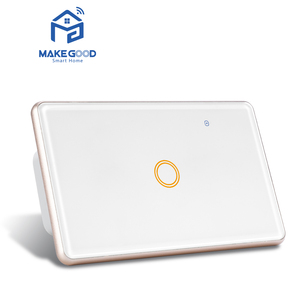 Nuovi arrivi RGB retroilluminazione telaio in metallo 1 banda Alexa controllo vocale Tuya Wifi Smart Touch interruttore di vetro pannello 16A Max - Product Image 2