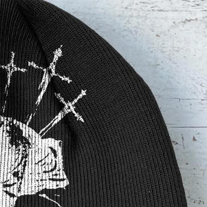 Gorro de punto Jacquard, diseño personalizado, logotipo OEM, gorro de invierno para hombres y mujeres, accesorios de moda promocionales a granel - Product Image 5