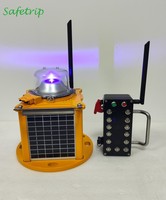 Éclairage LED bleu sans fil pour bordure de piste d'atterrissage aéroportuaire, éclairage au sol pour aéroport, pour la guidage des voies de taxiage