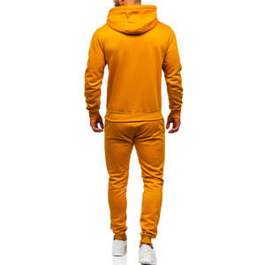 Survêtements à capuche imprimés personnalisés pour hommes - Ensemble de jogging sportif en coton léger et respirant pour l'entraînement de course à pied en hiver OEM - Product Image 4