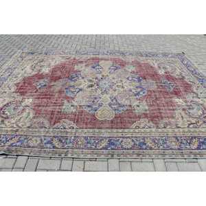 Tapis turc, tapis surdimensionné 8,2x11,3 pieds, tapis à imprimé animal rouge - Product Image 3