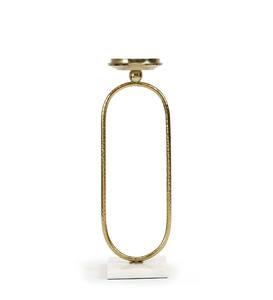 Portavelas de cristal perfumado estilo acento, portavelas de acero dulce dorado para decoración navideña y navideña - Product Image 1