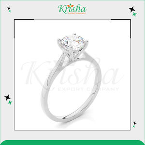 Meilleures ventes de bagues solitaires en diamant naturel certifié et de laboratoire de couleur blanche DEF avec clarté VS1, VS2, VVS1 à vendre - Product Image 3