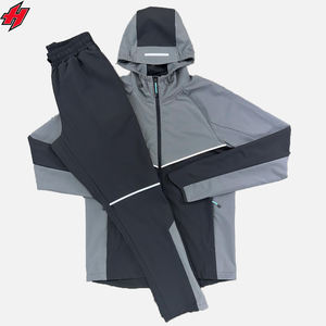 OEM Unisex Color Block Tracksuits for <b>Men</b> Custom Nylon Tracksuit 100% <b>Polyester</b> Sportswear Activewear Tracksuits Windbreaker - Product Image 3