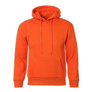 Haute qualité 300 GSM coton épais blanc uni poids lourd sweat à capuche surdimensionné Logo personnalisé brodé unisexe sans ficelle grande taille - Product Image 6