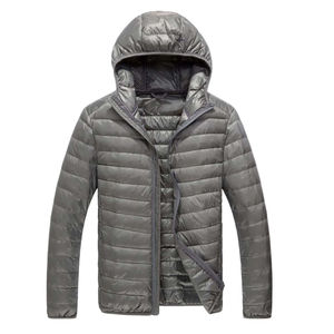 High Quality Men's Winter <b>Long</b> Sleeve Bubble <b>Jacket</b> with Hood Customized Logo Stand Collar <b>Waterproof</b> & Windproof Wholesale Rate - Product Image 4