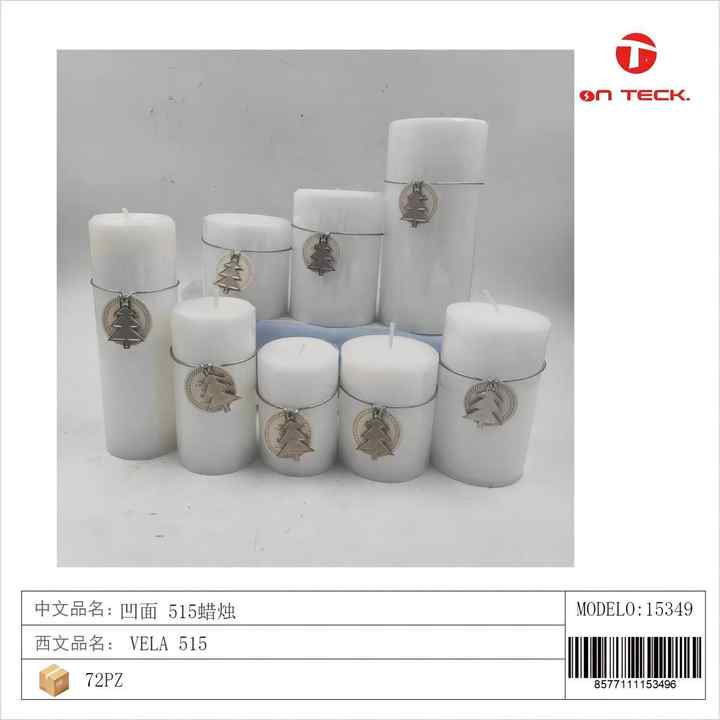 Concave 515 Candle Home Decor Scented Wax Light Party Ambiance Relaxation Gift Decorative Illumination 15349