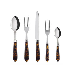 Washable Custom Logo <b>Black</b> Long Rectangular Handle & Gold Plated Luxury Hotel Wedding Flatware <b>Set</b> Gold <b>Cutlery</b> <b>Set</b> Flatware - Product Image 3