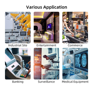 كمبيوتر مدمج صغير بدون مروحة مع ذاكرة SSD سعة 128 جيجابايت ومنفذ VGA وRS232 وذاكرة وصول عشوائي اختيارية 4 أو 8 جيجابايت للخوادم السحابية والتحكم الصناعي والحوسبة المكتبية - Product Image 6