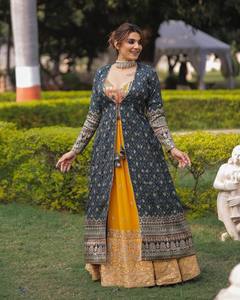 Launch – robe de soirée et veste de travail, tenue traditionnelle Lehenga, Look broderie lourde - Product Image 2