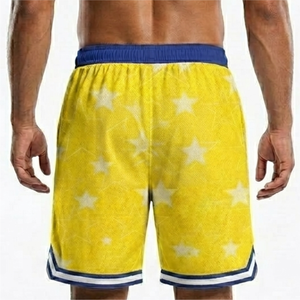 Shorts de basket-ball de haute qualité pour hommes, design élégant, respirants et en mesh - Product Image 6
