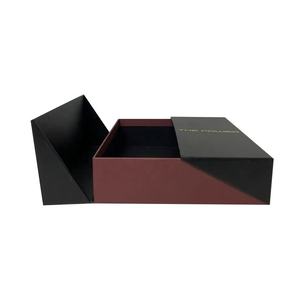 Vente en gros personnalisé de luxe double créatif feuille ouverte papier chaussettes emballage boîte cadeau boîte cadeau double porte - Product Image 1