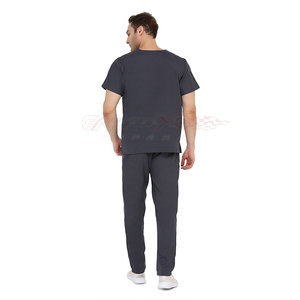 Men Scrub Suit With Double Stitching And High Quality <b>Material</b> For Medical Field Solid Color Men Scrub Suit - Product Image 5