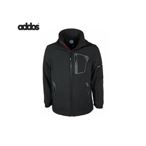 Veste Softshell noire personnalisée de haute qualité pour les femmes vêtements d'hiver en plein air imperméables avec logo style High Street - Product Image 1