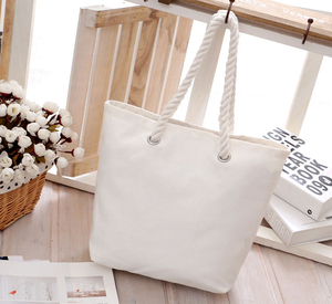 กระเป๋าผ้าใบผ้าฝ้ายออร์แกนิกพิมพ์โลโก้ตามสั่งถุงผ้าแคนวาส - Product Image 4