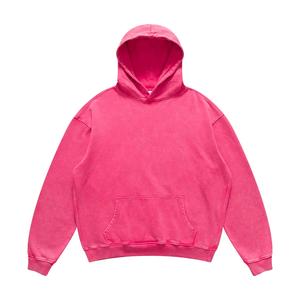 Haute Qualité 500 GSM Coton Épais Blanc Uni Lourd Surdimensionné Hoodies Unisexe 2 Pièces Logo Personnalisé Plus La Taille Hommes Hoodies - Product Image 6