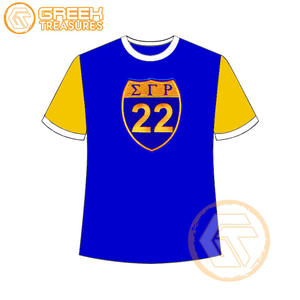Venta al por mayor Sigma Gamma Rho mujeres camiseta hermandad ropa algodón Jersey alta calidad transpirable camiseta mujeres ropa griega - Product Image 6