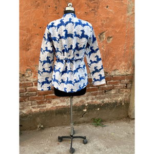 Chaqueta vaquera de manga larga para mujer, ropa de algodón indio, abrigo personalizado en cantidad negra, azul y algodón, con bolsillos OEM, nuevo estilo - Product Image 6