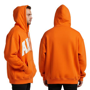 Vêtements de rue personnalisés en gros pour fabricants, 370 g/m², poids lourd, design personnalisé, effet délavé au soleil, coupe ample, couleur unie, numérique, pour hommes - Product Image 2