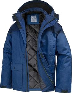 Veste de ski d'hiver imperméable pour homme, parka de snowboard coupe-vent à capuche avec doublure en polaire et plusieurs poches - Product Image 1
