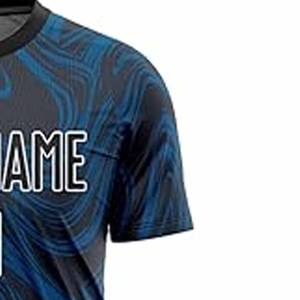 Venta al por mayor personalizado sublimación uniforme de fútbol transpirable de alta calidad ropa de entrenamiento de fútbol de los hombres camisetas de fútbol con bolsillos - Product Image 3