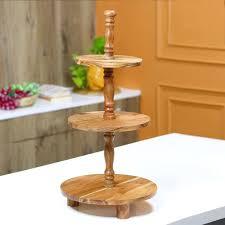 Modern Scenic Design Wooden Cake Stand for Home & Hotel Customizable for <b>Retirement</b> & Birthday <b>Parties</b> Wholesale Supply - Product Image 3