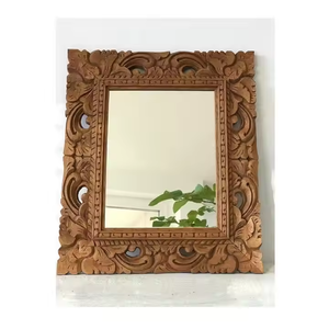 Azora Industries' Best Seller Handcrafted Modern Design Lightweight <b>Wooden</b> Wall <b>Mirror</b> for Gifting Customizable Shape - Product Image 1