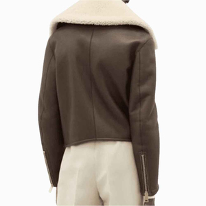 Leather Fur Jacket 2025 Autumn New Fur Collar Leather Jacket Women Ladies Leather Coat - Product Image 6