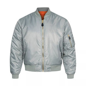 แจ็กเก็ตบอมเบอร์แบบมีซิปคอตั้งสำหรับผู้ชายผ้าแคนวาสแบบธรรมดาสำหรับฤดูใบไม้ร่วง/ฤดูหนาว - Product Image 1