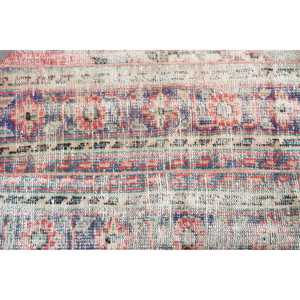 Alfombra de 3,3x3,37 pies, Alfombra Redonda Turca Vintage, Alfombra de Lana Azul - Product Image 4