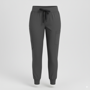 กางเกงจ็อกเกอร์ขาตรงสำหรับผู้ชายชุดขัดทางการแพทย์แบบยืดได้4ทิศทางชุดปักโลโก้280Gsm ผ้าฝ้ายผสมเครื่องแบบพยาบาลสครับ - Product Image 1