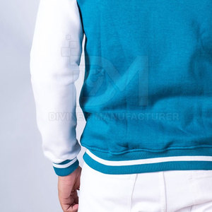 Coupe-vent hommes Letterman veste col montant 100% coton respirant séchage rapide hiver mode vêtements manches longues - Product Image 6