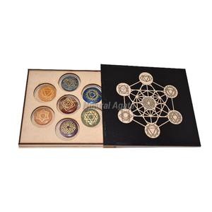 Boîte Metataron avec Chakra Stones Gift Box | Fournisseur de chakra stones Gift Boxes en ligne | Acheter la meilleure qualité gravée et de guérison - Product Image 1