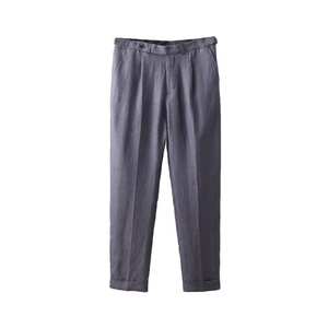 Pantalon crayon sur mesure pour femme, 100 % coton, anti-plis, taille élastique, respirant, haute qualité, couleur noire, vente en gros OEM - Product Image 5
