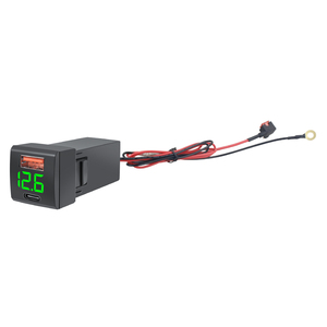 12V 24V 23x23มม. 48W USB C PD 30W QC3.0 18W โวลต์มิเตอร์ ช่องเสียบชาร์จ USB สำหรับแผงสวิตช์รถยนต์โตโยต้า - Product Image 3