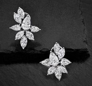 Crushed Ice Cushion <b>Green</b> Lab Grown Diamond <b>Earring</b> With 925 Sterling Silver IGI Certified Casual Wear American Diamond - Product Image 3