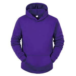 Sweats à capuche unis à manches longues pour hommes et femmes, 14 options de couleurs, 100 % coton molletonné, écologiques, teints en uni, hauts d'hiver - Product Image 5