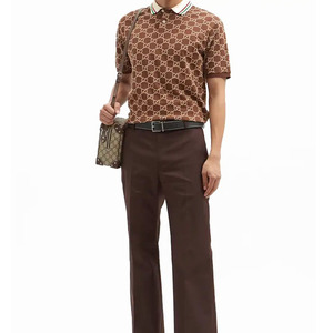 Chemises pour hommes en toile organique imprimée, nouvelle conception, vêtements de mode de luxe, manches courtes, qualité supérieure, coupe régulière, unique - Product Image 6
