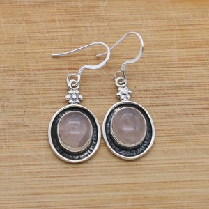 เครื่องประดับต่างหูคลาสสิกสไตล์ Boho สำหรับผู้หญิงเครื่องประดับเงิน925สเตอลิงเงินแท้ต่างหูควอตซ์อัญมณีแฮนด์เมดของขวัญ - Product Image 3