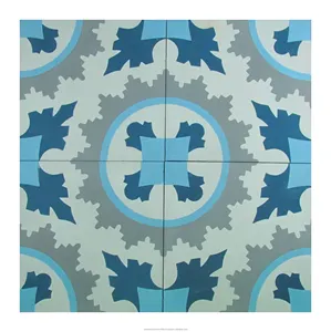 Proveedor superior Azulejos de cemento hechos a mano Estilo Barcelona Revestimiento flexible Azulejos de pared y piso de Vietnam al por mayor