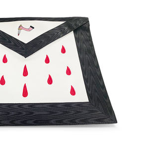 Delantal de 9 grados ASSR Scottish Rite de la mejor calidad Delantal masónico bordado de mejor material a la venta - Product Image 3