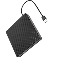Unidad de Grabación de DVD Externa Delgada USB 3.0, Lector de CD, Reproductor de DVD Externo para Computadora Portátil, Grabadora de DVD