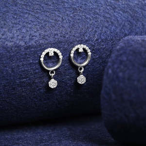 ต่างหูเงินทรงหยดน้ำ Anja Bali - เครื่องประดับแฟชั่น - Product Image 2