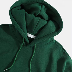 Sweat à capuche unisexe oversize en molleton uni, doux et décontracté, 100 % coton, pour l'hiver, usage quotidien, chaud et coupe ample - Product Image 2