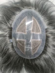 Taz hair bangladesh วิกผมสำหรับผู้ชายวิกผมปลอมมีความหนาแน่น100% แบบเรีมีเกรดหยักศกสไตล์ผมตรงและเป็นลอนลึก - Product Image 5