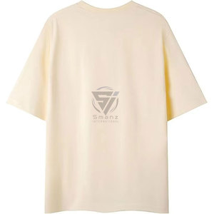 305g Customized Logo Spring/Summer Trendy Brand Loose Men's Basic Half Sleeve Stand <b>Collar</b> <b>T</b>-<b>shirt</b> Multi Color Spandex/Cotton - Product Image 6