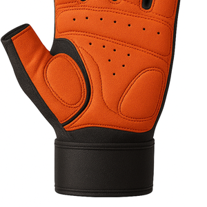 Gants de musculation en néoprène à demi-doigts, légers, respirants, avec dos en maille, paume rembourrée, pour la salle de sport, unisexe, paire - Product Image 5