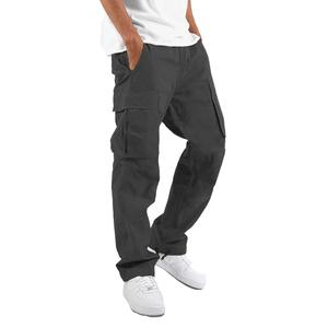 Nueva llegada Cargo pantalones hombres verano moda Casual pantalones de chándal de talla grande suelta Harlem Multi-Bolsillo pantalones holgados monos para hombres - Product Image 4